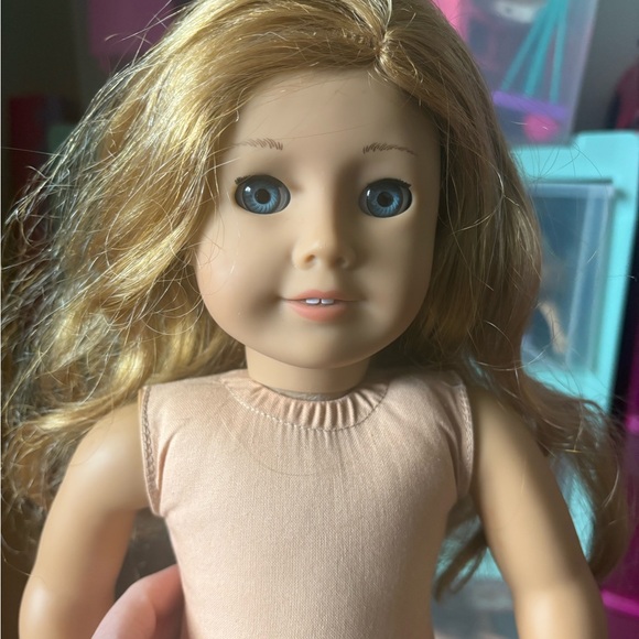Pink Plaid Doll with Blonde Hair - Picture 10 of 10